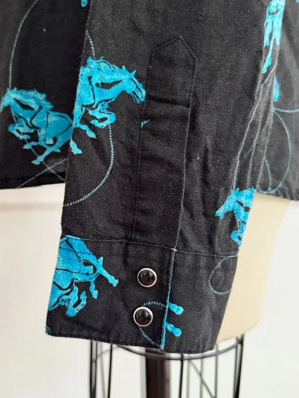 Vintage Wrangler Stallion Cowboy Button Down | M - Picture 5 of 6